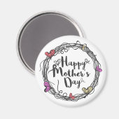 Zirkel mit Herzenslust zum Muttertag | Magnet (Vorderseite/Rückseite)