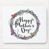 Zirkel mit Herzenslust zum Muttertag | Mousepad (Vorne)