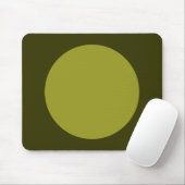 Zirkel - Olivenöl und dunkles Olivenöl Mousepad (Mit Mouse)