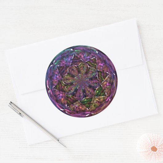 Zirkel Runder Aufkleber (Umschlag)