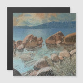 Zirkel von Stones Lake Tahoe Impressionismus Magnetkarte (Vorne/Hinten)