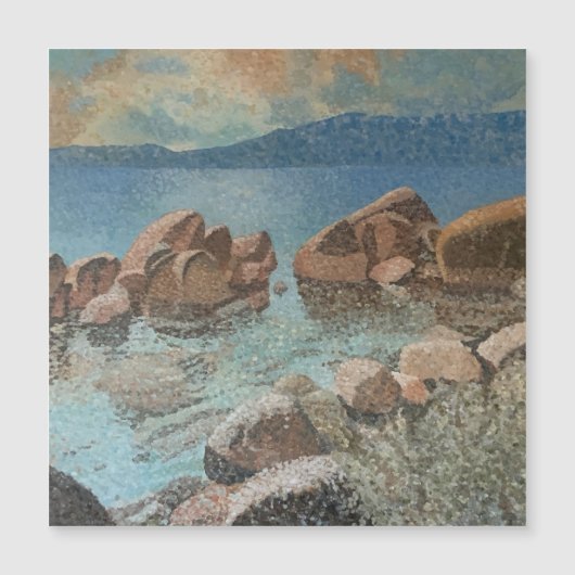 Zirkel von Stones Lake Tahoe Impressionismus Magnetkarte (Vorderseite)