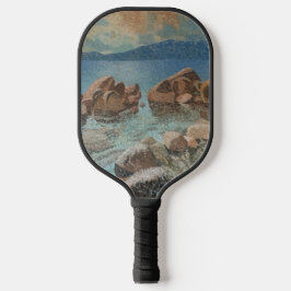 Zirkel von Stones Lake Tahoe Impressionismus Pickleball Schläger