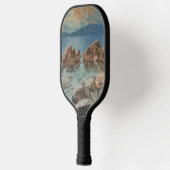 Zirkel von Stones Lake Tahoe Impressionismus Pickleball Schläger (Links)