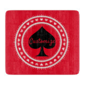 Zirkelkronen Schwarze Spades Thunder_Cove Schneidebrett (Vorderseite)