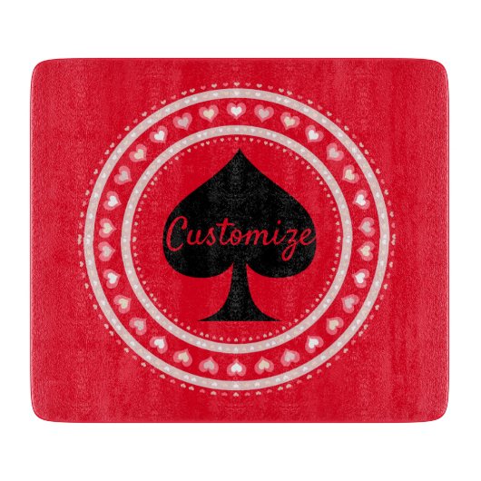 Zirkelkronen Schwarze Spades Thunder_Cove Schneidebrett (Vorderseite)