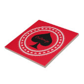 Zirkeln Schwarz Spade Thunder_Cove Fliese (Seite)