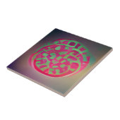 Zirkeln Wassermelone grüne Hintergrundbeleuchtung Fliese (Seite)