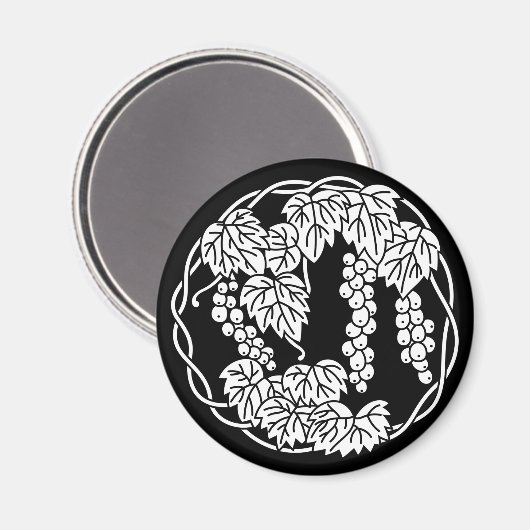 Zirkeltrauben Magnet (Vorderseite/Rückseite)