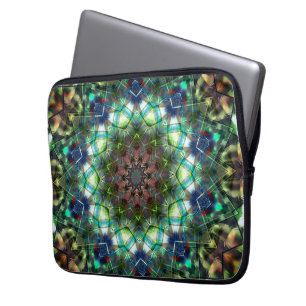 Zirkkaleidoskop im Acrylstil Laptopschutzhülle