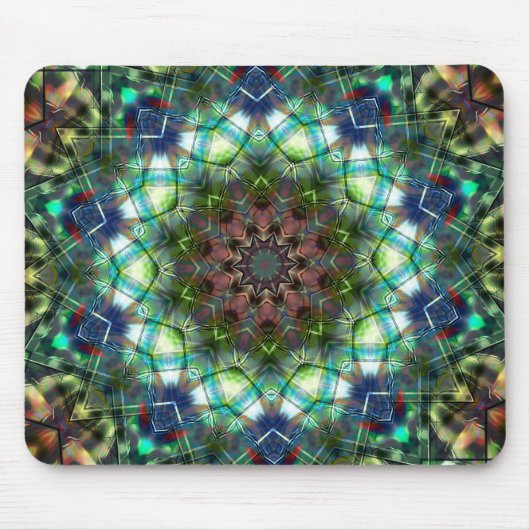 Zirkkaleidoskop im Acrylstil Mousepad (Vorne)
