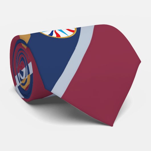 Zirklierte Assyrische Flagge Krawatte (Gerollt)