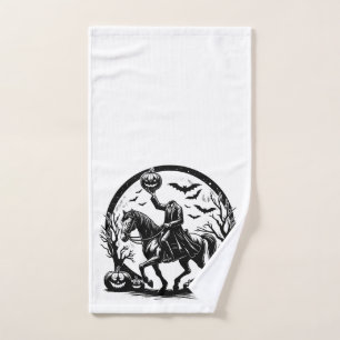 Zirkulardesign des kopflosen Horsemans Handtuch