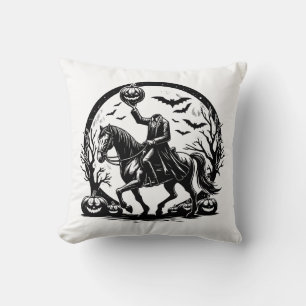 Zirkulardesign des kopflosen Horsemans Kissen