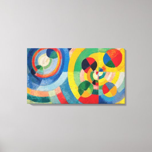 Zirkuläre Formen von Robert Delaunay Leinwanddruck (Vorderseite)