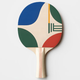 Zirkuläre Geometrie Abstrakter Ping-Pong-Schläger Tischtennis Schläger