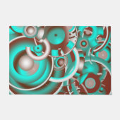 Zirkuläre Himmelskonzentrische Kreise Fußmatte (Vorderseite)