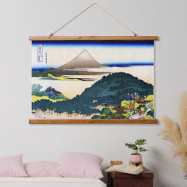 Zirkuläre Pinienbäume von Aoyama Hokusai 1830 Wandteppich Mit Holzrahmen