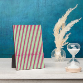 Zirkuläre Streifen in Limon und rot. Fotoplatte