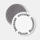 Zirkuläre Verwirrtheit Magnet (Vorderseite/Rückseite)