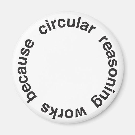 Zirkuläre Verwirrtheit Magnet (Vorne)