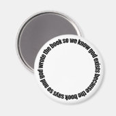 Zirkuläre Verwirrtheit Magnet (Vorderseite/Rückseite)