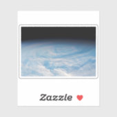 Zirkuläre Wolkenbildung über den Südpazifik. Aufkleber (Blatt)