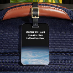 Zirkuläre Wolkenbildung über den Südpazifik. Gepäckanhänger