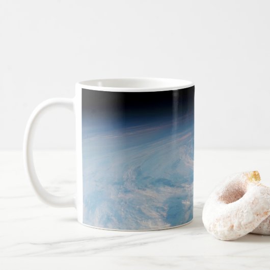 Zirkuläre Wolkenbildung über den Südpazifik. Kaffeetasse (Mit Donut)