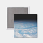 Zirkuläre Wolkenbildung über den Südpazifik. Magnet (Vorderseite/Rückseite)