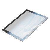 Zirkuläre Wolkenbildung über den Südpazifik. Notizblock (angewinkelt)