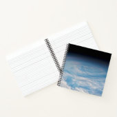 Zirkuläre Wolkenbildung über den Südpazifik. Notizblock (Innenseite)