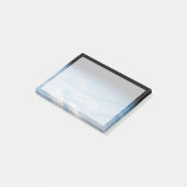 Zirkuläre Wolkenbildung über den Südpazifik. Post-it Klebezettel (angewinkelt)