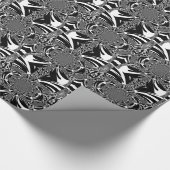 Zirkuläre Zebra Kaleidoskop Kunst Print Geschenkpapier (Ecke)