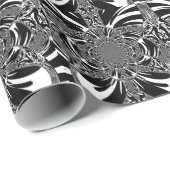 Zirkuläre Zebra Kaleidoskop Kunst Print Geschenkpapier (Rolleneckpunkt)