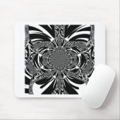 Zirkuläre Zebra Kaleidoskop Kunst Print Mousepad (Mit Mouse)
