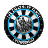 Zirkulärer Grizzle mit einem Overlay von Ziel Dartscheibe (vorne)