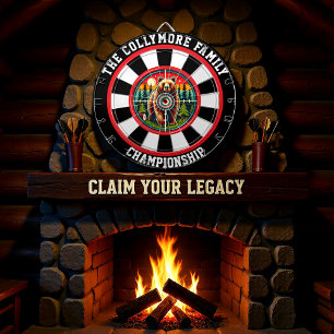 Zirkulärer Grizzlyn in Forest Target Dartscheibe