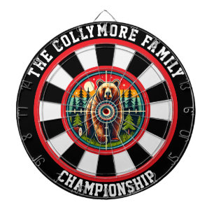 Zirkulärer Grizzlyn in Forest Target Dartscheibe