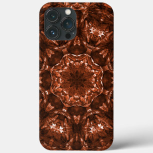 Zirkulärer Kaleidoskop rötlich-brauner Erde Case-Mate iPhone Hülle