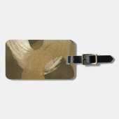 Zirkulärer Sandsturm in Tan und Dunkelbraun Gepäckanhänger (Vorderseite horizontal)