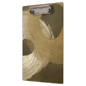 Zirkulärer Sandsturm in Tan und Dunkelbraun Klemmbrett (Links)