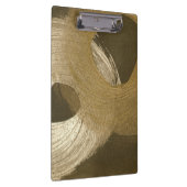 Zirkulärer Sandsturm in Tan und Dunkelbraun Klemmbrett (Rechts)