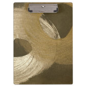 Zirkulärer Sandsturm in Tan und Dunkelbraun Klemmbrett (Vorderseite)