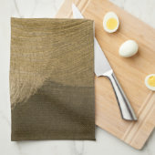 Zirkulärer Sandsturm in Tan und Dunkelbraun Küchentuch (Viertel Falte)