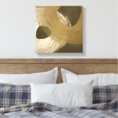 Zirkulärer Sandsturm in Tan und Dunkelbraun Leinwanddruck (Insitu (Schlafzimmer))