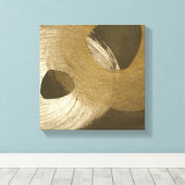 Zirkulärer Sandsturm in Tan und Dunkelbraun Leinwanddruck (Insitu (Holzboden))