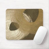 Zirkulärer Sandsturm in Tan und Dunkelbraun Mousepad (Mit Mouse)