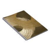 Zirkulärer Sandsturm in Tan und Dunkelbraun Notizblock (Rechte Seite)