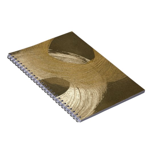 Zirkulärer Sandsturm in Tan und Dunkelbraun Notizblock (Rechte Seite)